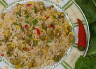 Ориз с бамя и тиквички
