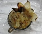 Картофени кюфтенца на фурна с печен лук и сос от печени червени пиперки 3
