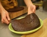 Шоколадова торта с тиква и карамелен крем 10