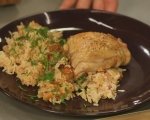 Пилешко с ориз и фъстъци 10