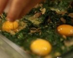 Печени яйца с гъби и спанак 8