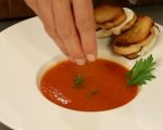 Супа от печени домати с крутони 7