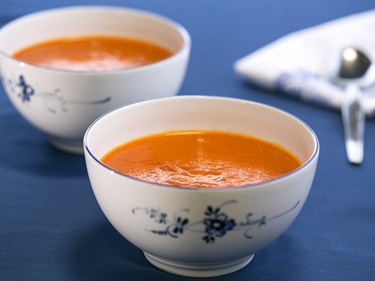 Супа от печени домати и чушки