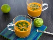 Студена супа от моркови и авокадо