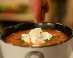 Доматена супа с булгур и сирене 5