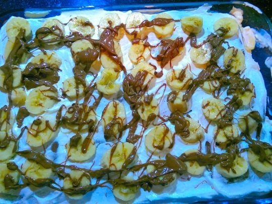 Бисквитена торта с банани и маскарпоне