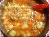 Ароматна супа с жасминов ориз