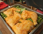 Пилешко със зелен фасул на фурна 7