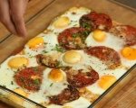 Яйца с домати на фурна 5