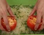Пълнени домати върху ориз 7