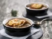Френска лучена супа (постна)