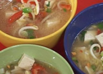 Супа с тофу и соеви кълнове