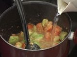 Супа от зелени и червени домати 3