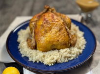 Цяло лимоново пиле с ориз басмати