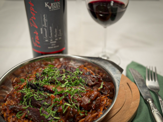 Телешки бузи с орзо