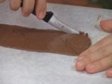 Шоколадов пудинг с бял шоколадов сос 2