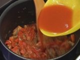 Супа от карфиол с пюре от червени чушки 3