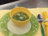 Супа с червена леща, пресен лук и топчета от спанак 5