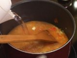 Мидена супа с резене и шафран 5