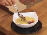 Студена супа със зрял фасул с притурка от шпек и домати 4