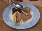 Червена риба тон с черен ориз и домати 5
