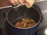 Пълнени чушки с пушено пиле със сос от праскови и смокини 9