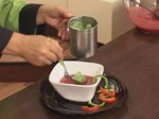 Супа от домати и цвекло с краставица на кристали 10
