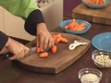 Крем супа от моркови с лук и кашу
