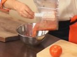 Скумрия на грил с тиквички и доматено сорбе 2