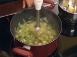 Супа от зелени маслини и праз 4