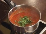Патладжани с доматен сос и макарони 7