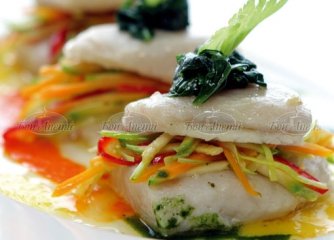 Милфьой от риба пангасиус със зеленчу...