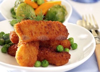 Риба със задушени зеленчуци