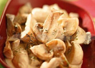 Печурки със сметана