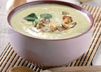 Крем супа от манатарки и печурки