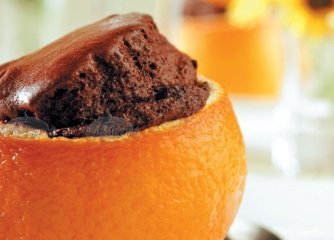 Шоколадов кейк в портокал