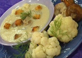 Карфиолена супа с манатарки
