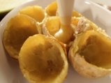 Толсотолоб с мармалад от лимони и гарнитура от печени пълнени картофи 5