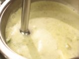 Крем супа от аспержи и пурички с козе сирене 4