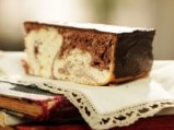 Мраморен кейк с шоколадова глазура
