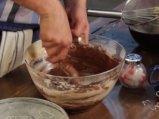 Мраморен кейк с шоколадова глазура 5