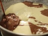 Мраморен кейк с шоколадова глазура 6