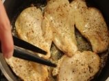 Пиле по нормандски с гарнитура от печена целина 2