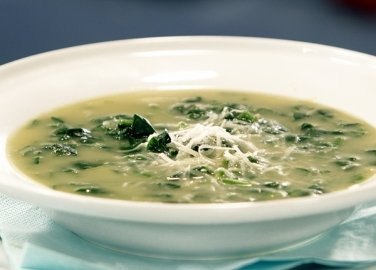 Спаначена супа с пармезан
