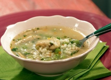 Зеленчукова супа с ориз и лимон