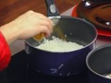 Фритиран лаврак в темпура върху дует на ориз и зеленчуци 5