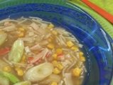 Царевична супа с рулца от раци