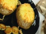 Пълнени картофи с крем от праз